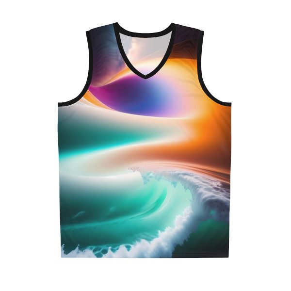 Solar Tide Men's Tank Top - Ride the Waves of Cosmic Color