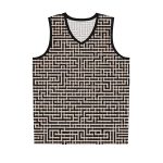 Maze Craze Men's Jersey Tank Top - Navigate the Labyrinth of Style and Adventure