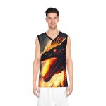 Last of the Dragonfire B-Ball Jersey Tank - Ignite the Court with Unmatched Ferocity