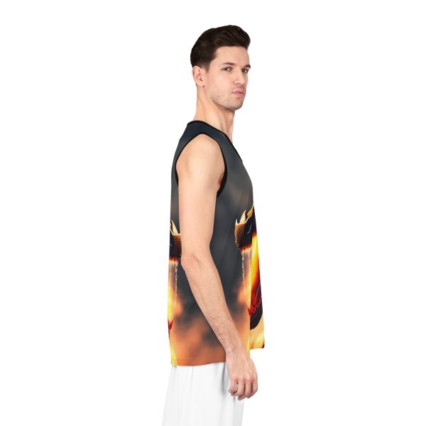 Last of the Dragonfire B-Ball Jersey Tank - Ignite the Court with Unmatched Ferocity