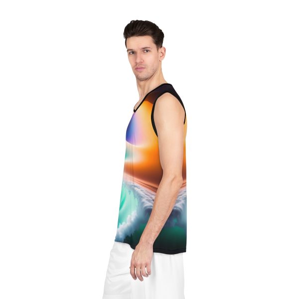 Solar Tide Men's Tank Top - Ride the Waves of Cosmic Color