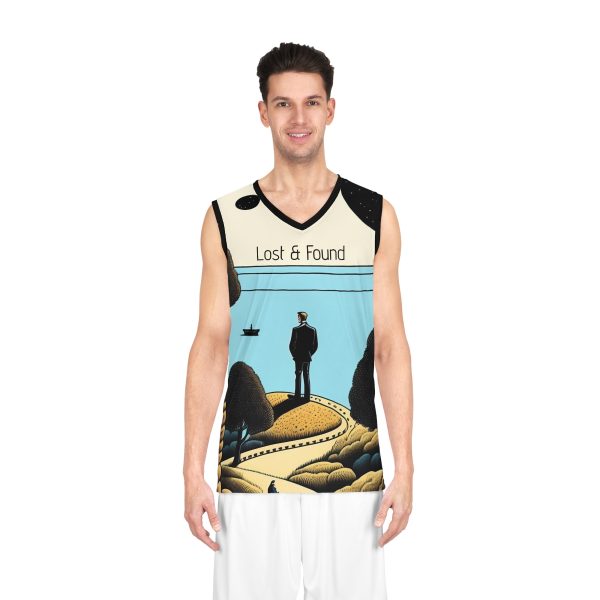 Lost and Found Men's Jersey Tank Top - Rediscover Your Path to Personal Growth and Happiness