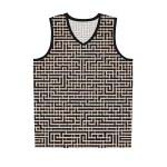 Maze Craze Men's Jersey Tank Top - Navigate the Labyrinth of Style and Adventure