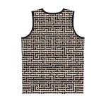 Maze Craze Men's Jersey Tank Top - Navigate the Labyrinth of Style and Adventure