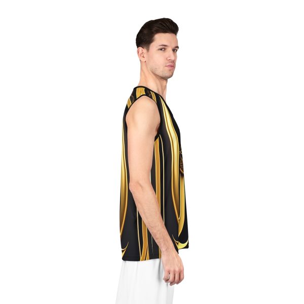 Pharaoh's Gold Men's Jersey Tank Top - Manfest Your Inner King with Regal Style