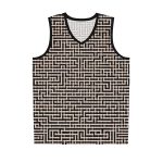 Maze Craze Men's Jersey Tank Top - Navigate the Labyrinth of Style and Adventure