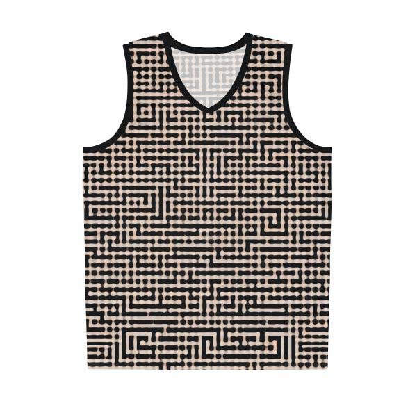 Maze Craze Men's Jersey Tank Top - Navigate the Labyrinth of Style and Adventure