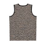 Maze Craze Men's Jersey Tank Top - Navigate the Labyrinth of Style and Adventure