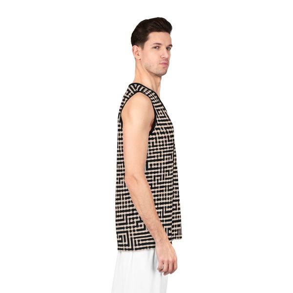 Maze Craze Men's Jersey Tank Top - Navigate the Labyrinth of Style and Adventure