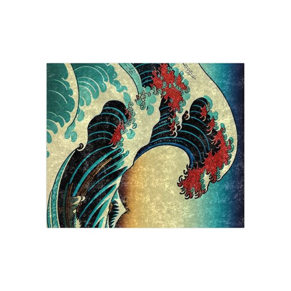 GlobeTrotter™ Gentle Waves 🌍 Crushed Velvet Blanket 🛫