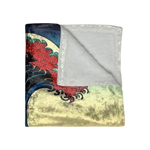 GlobeTrotter™ Gentle Waves 🌍 Crushed Velvet Blanket 🛫