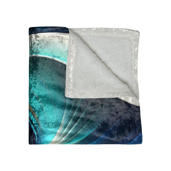 GlobeTrotter™ Wanderlust Waves 🌍 Crushed Velvet Blanket 🌊