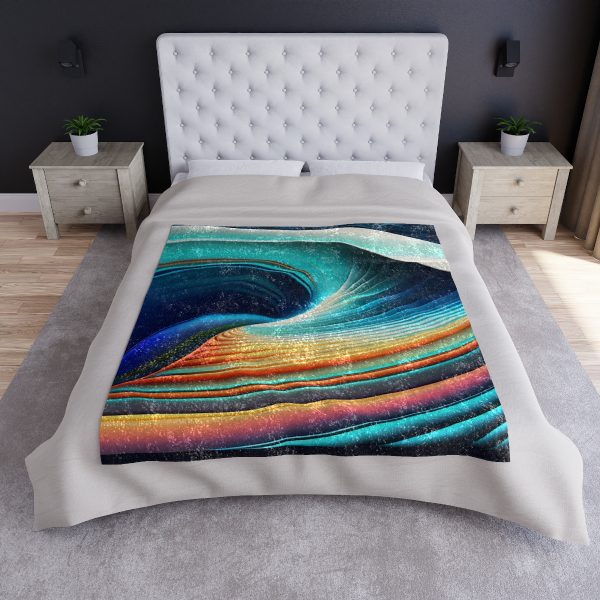 GlobeTrotter™ Wanderlust Waves 🌍 Crushed Velvet Blanket 🌊