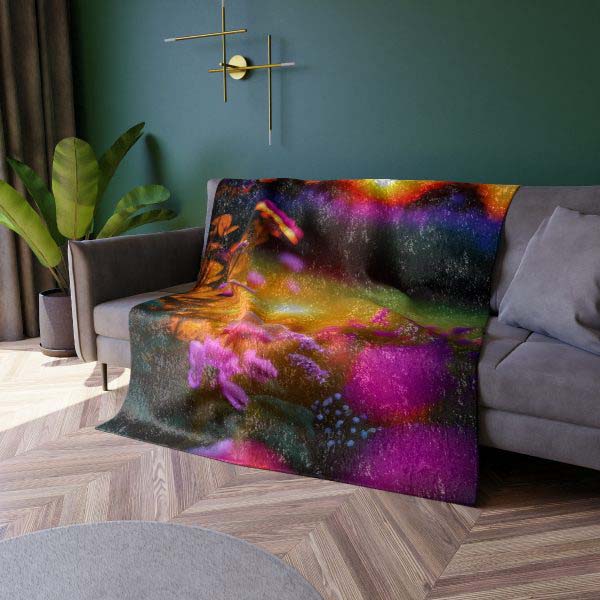 VelvetNest™ Cozy Camper 🏕️ Crushed Velvet Blanket