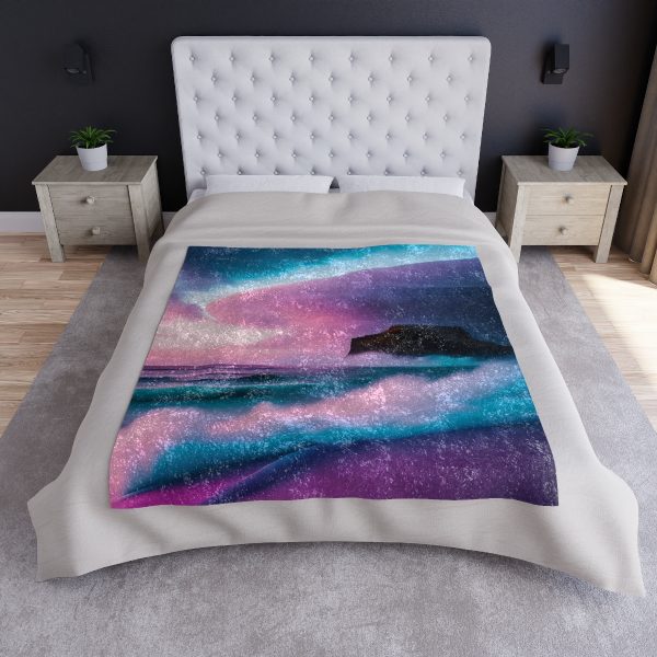 CozyCloud™ Silent Serenity ☁️ Crushed Velvet Blanket 🌙