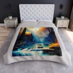 NatureNest™ Canopy Whispers 🌳 Crushed Velvet Blanket 🍃