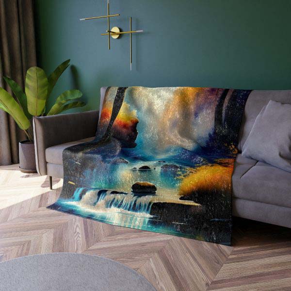 NatureNest™ Canopy Whispers 🌳 Crushed Velvet Blanket 🍃