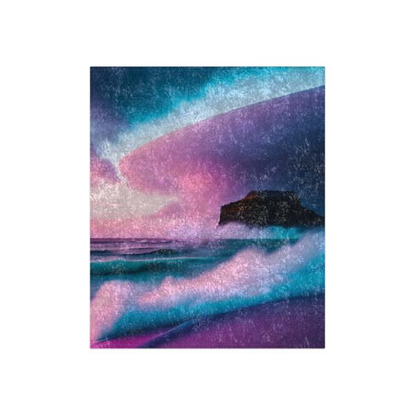 CozyCloud™ Silent Serenity ☁️ Crushed Velvet Blanket 🌙