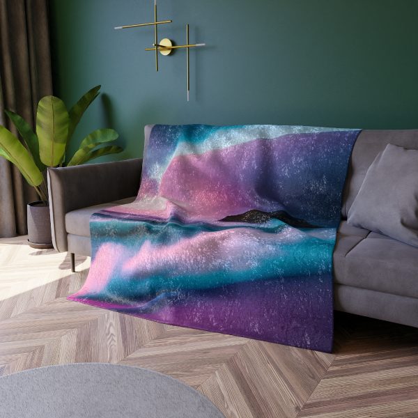 CozyCloud™ Silent Serenity ☁️ Crushed Velvet Blanket 🌙
