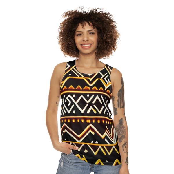 Earth Treader Tank Top - Nature's Rhythm in African Tribal Splendor!