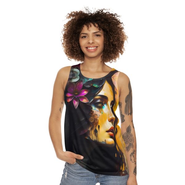 Watercolor Serenity Tank Top - Embrace the Power of a Modern Muse!