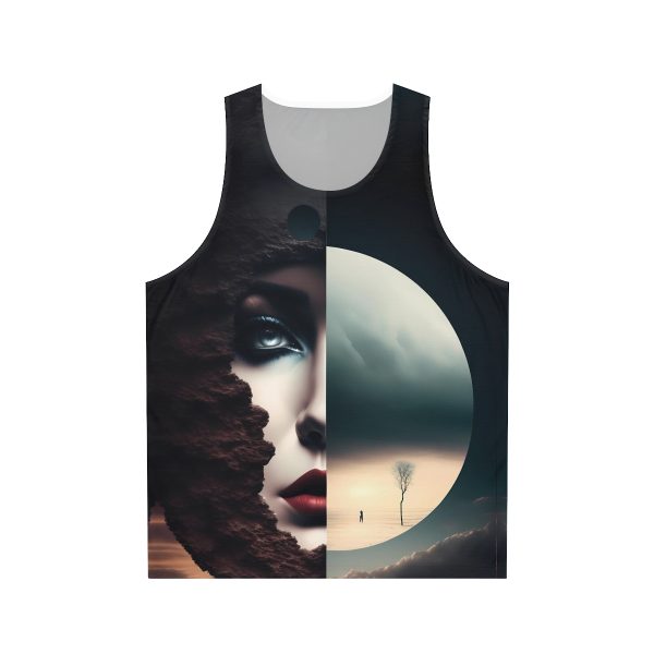 Luna vs. The Moon Tank Top - Embrace the Surreal and Flaunt Your Inner Artistry!