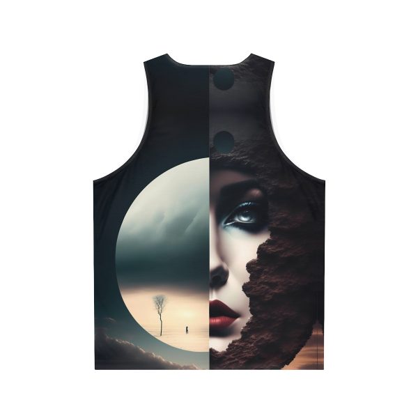 Luna vs. The Moon Tank Top - Embrace the Surreal and Flaunt Your Inner Artistry!