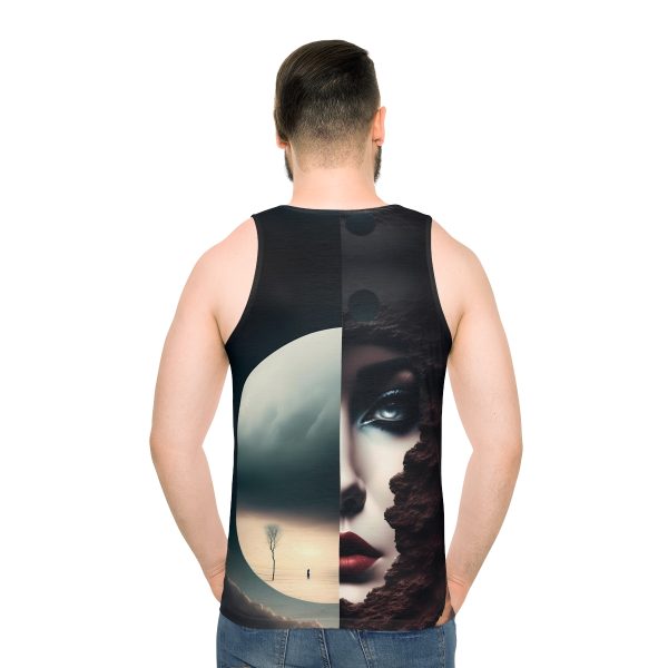 Luna vs. The Moon Tank Top - Embrace the Surreal and Flaunt Your Inner Artistry!
