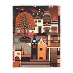 Concrete Jungle Hideaway 🌃 Velveteen Minky Blanket