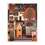 Concrete Jungle Hideaway 🌃 Velveteen Minky Blanket