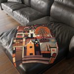 Concrete Jungle Hideaway 🌃 Velveteen Minky Blanket