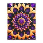 Mandala Muse 🔮 Velveteen Minky Blanket