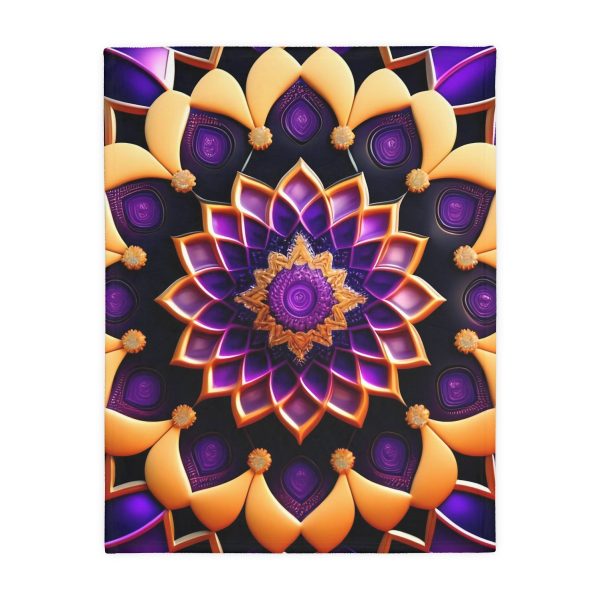 Mandala Muse 🔮 Velveteen Minky Blanket