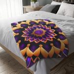 Mandala Muse 🔮 Velveteen Minky Blanket