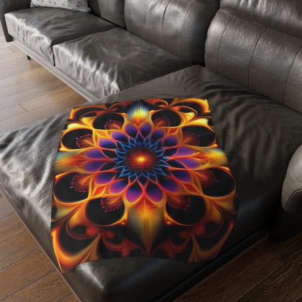Mandala Muse 🔮 Velveteen Minky Blanket