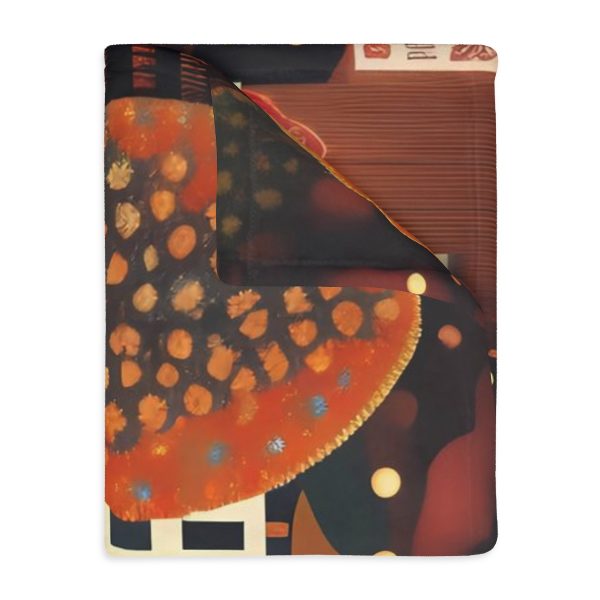 Concrete Jungle Hideaway 🌃 Velveteen Minky Blanket