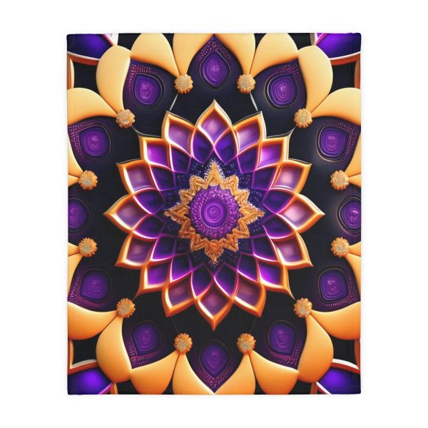 Mandala Muse 🔮 Velveteen Minky Blanket