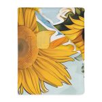 Highway Blooms™ VW Van Sunflower 🌻 Velveteen Minky Blanket