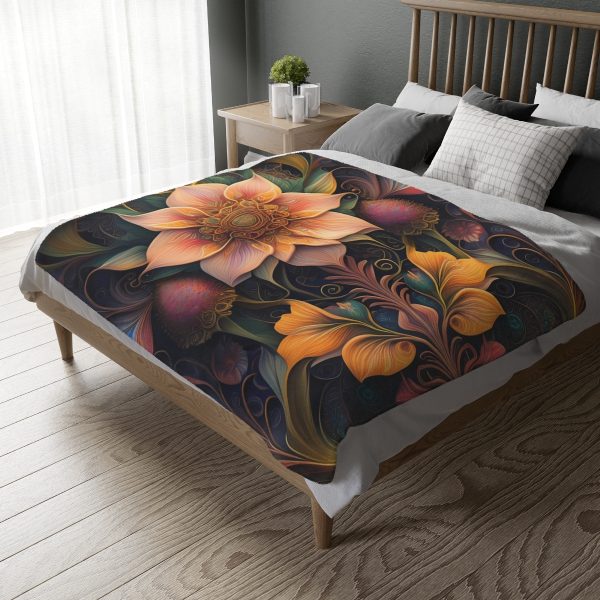 PaisleyComfort™ Timeless Twist - Velveteen Minky Blanket