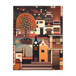 Concrete Jungle Hideaway 🌃 Velveteen Minky Blanket