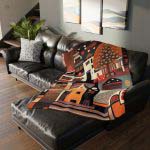 Concrete Jungle Hideaway 🌃 Velveteen Minky Blanket