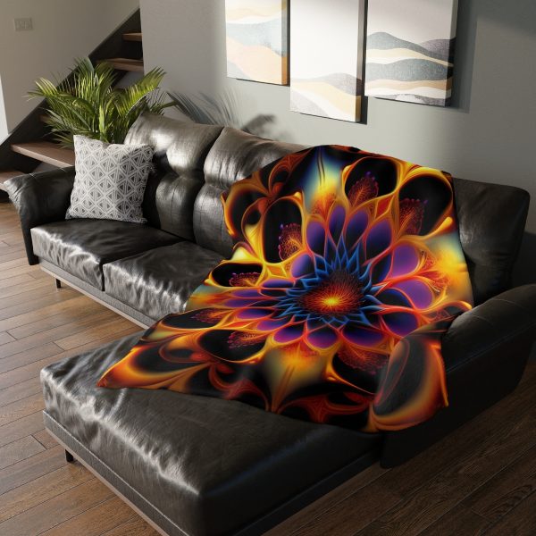 Mandala Muse 🔮 Velveteen Minky Blanket
