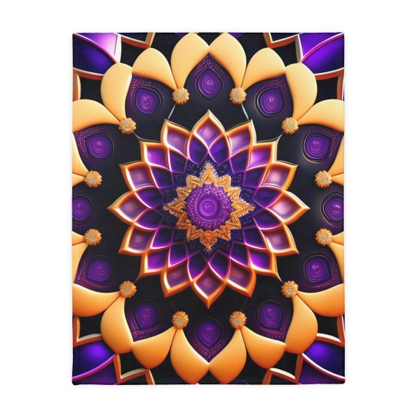 Mandala Muse 🔮 Velveteen Minky Blanket