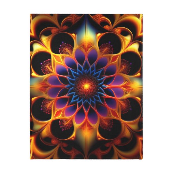 Mandala Muse 🔮 Velveteen Minky Blanket