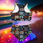 💃🎨 Mosaic Muse Bikini - An Artful Expression of Color and Creativity! 💃🎨