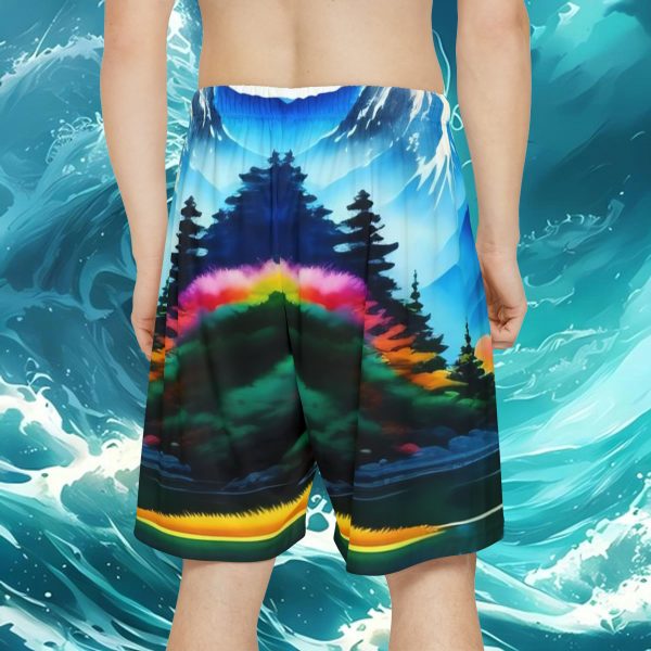 The Sunset Paddler Sports Shorts 🌅 Conquer Waterways in Style, One Paddle Stroke at a Time!🛶