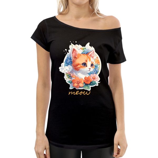 Chic Off-Shoulder Tee - Effortless Style, Unmatched Comfort!