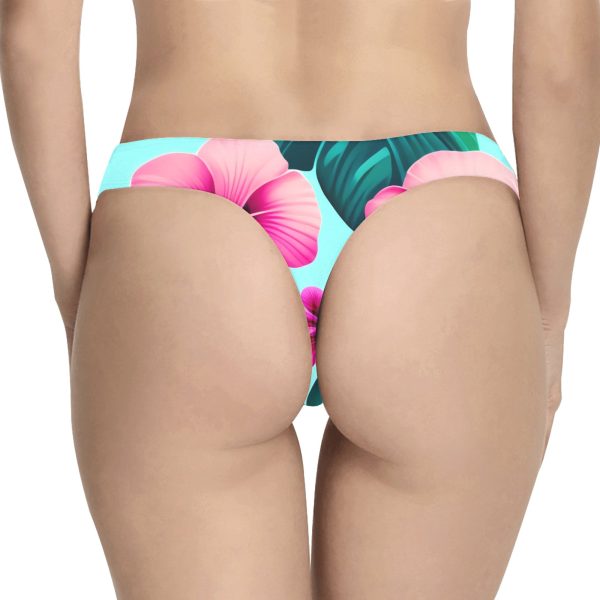 ThongTropics™ Women's Thong: Sun, Sand, and Ultimate Sassy Stand! 🍍👙