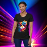 EnerTee: The Dynamo of Drapes! Women's Organic Short Sleeve T-Shirt