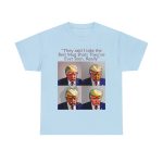 Trump Mug Shot Pop Art Tee: Politics and Pop Artistry - Two Side Graphic T-Shirt